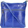 Kožená kabelka na rameno 727 azurovo modrá, Modrá Kožená kabelka na rameno 727 azurovo modrá, Modrá