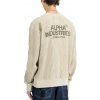 Alpha Industries mikina pánska Studio Waffle Sweatshirt organic beige