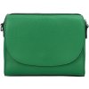 Dámska kožená crossbody kabelka zelená - Delami Juliane zelená Dámska kožená crossbody kabelka zelená - Delami Juliane zelená