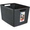 CURVER JUTE L 20L Košík 36 x 28 x 23 cm, tmavo sivý 01907-G44 CURVER JUTE L 20L Košík 36 x 28 x 23 cm, tmavo sivý 01907-G44