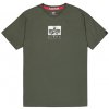 Alpha Industries tričko pánske Satin Logo T Dark Olive