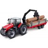 Bburago Massey Ferguson 8740S s drevom Bburago Massey Ferguson 8740S s drevom
