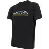 Pánske tričko kr.rukáv SENSOR MERINO ACTIVE MOUNTAINS čierna 3XL Pánske tričko kr.rukáv SENSOR MERINO ACTIVE MOUNTAINS čierna 3XL