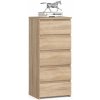 Ak furniture Komoda CL5 40 cm dub sonoma Ak furniture Komoda CL5 40 cm dub sonoma
