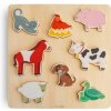 Mushie Drevené puzzle mushie - farm Mushie Drevené puzzle mushie - farm