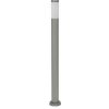 RABALUX SK Svietidlá s.r.o. Moderné vonkajšie stojanové svietidlo Inox torch 8265 - saténová chrómová - biela RABALUX SK Svietidlá s.r.o. Moderné vonkajšie stojanové svietidlo Inox torch 8265 - saténová chrómová - biela