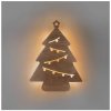 Solight LED nástěnná dekorace vánoční stromek 24x LED 2x AA 1V260