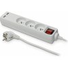 Predlžovací kábel s vypínačom 1,5m, 3x zásuvka, USB Predlžovací kábel s vypínačom 1,5m, 3x zásuvka, USB