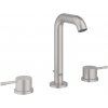 Grohe Essence - Umývadlová batéria s výpusťou, 3-otvorová inštalácia, supersteel - 20296DC1 Grohe Essence - Umývadlová batéria s výpusťou, 3-otvorová inštalácia, supersteel - 20296DC1
