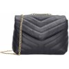 Tmavomodrá luxusná kožená crossbody kabelka Tmavomodrá luxusná kožená crossbody kabelka