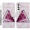 Peňaženkové kožené puzdro na Samsung Galaxy A25 5G - Three-color Marble Peňaženkové kožené puzdro na Samsung Galaxy A25 5G - Three-color Marble