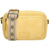 Beagles dámska crossbody kabelka Malaga s dekoratívnym popruhom svetlo žltá