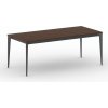 Rokovací kancelársky stôl PRIMO ACTION, 200x90 cm, čierna podnož, orech Rokovací kancelársky stôl PRIMO ACTION, 200x90 cm, čierna podnož, orech