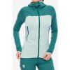 Dámska mikina na zips Millet Fusion Grid Hoodie - seaweed/bottle Dámska mikina na zips Millet Fusion Grid Hoodie - seaweed/bottle