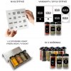 Orion Sada 16ks koreničiek BLACK 80ml + 4ks organizér na koreničky VASKY NEREZ + sada 16ks štítkov Orion Sada 16ks koreničiek BLACK 80ml + 4ks organizér na koreničky VASKY NEREZ + sada 16ks štítkov