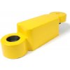 Žltý plastový cestný obrubník - dĺžka 58 cm, šírka 16 cm, výška 15,8 cm