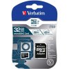Verbatim pamäťová karta Micro Secure Digital Card Pro U3, 32GB, micro SDHC, 47041, UHS-I U3 (Class 10), V30, s adaptérom Verbatim pamäťová karta Micro Secure Digital Card Pro U3, 32GB, micro SDHC, 47041, UHS-I U3 (Class 10), V30, s adaptérom