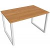 Hobis Pracovný stôl UNI O, 120x75,5x80 cm, jelša/biela Hobis Pracovný stôl UNI O, 120x75,5x80 cm, jelša/biela