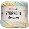 YarnArt Symphony Dream 3108 Pastelovo ružová, žltá, mentolová YarnArt Symphony Dream 3108 Pastelovo ružová, žltá, mentolová