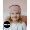 Detská merino čelenka - Ružová / rovná Veľkosť: 1 Detská merino čelenka - Ružová / rovná Veľkosť: 1