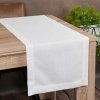 Eurofirany Stella 2 šerpa so štruktúrou plátna pretkávaný lesklou niťou biela Polyester 40x140cm