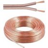 PremiumCord Kabely na propojení reprosoustav 100% CU měď 2x1,5mm 25m