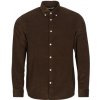 Selected Košele s dlhým rukávom SLHREGDANNI CORD Hnedá Selected Košele s dlhým rukávom SLHREGDANNI CORD Hnedá