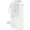 Dudao K11 Pro Power Bank 20000mAh + kábel USB / USB-C / Lightning / Micro USB 10W, biely Dudao K11 Pro Power Bank 20000mAh + kábel USB / USB-C / Lightning / Micro USB 10W, biely