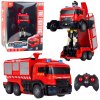 LEAN Toys Robot auto hasiči 2v1 diaľkovo ovládané RC svetlá zvuky voda LEAN Toys Robot auto hasiči 2v1 diaľkovo ovládané RC svetlá zvuky voda