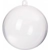 SPRINGOS Vianočná ozdoba Guľa priehľadná 10cm