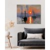 ZUTY Obrazy na stenu - Lode na mori pri západe slnka Rámovanie: bez rámu a bez vypnutia plátna, Rozmer: 80x100 cm ZUTY Obrazy na stenu - Lode na mori pri západe slnka Rámovanie: bez rámu a bez vypnutia plátna, Rozmer: 80x100 cm