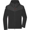 DAIBER JN 1180 / Pánska outdoorová softshellová bunda - black/carbon/light red XL DAIBER JN 1180 / Pánska outdoorová softshellová bunda - black/carbon/light red XL