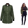 Fashionweek Dámska Bunda bomber parka MILITARY F125 Farba: Khaki, Veľkosť: S Fashionweek Dámska Bunda bomber parka MILITARY F125 Farba: Khaki, Veľkosť: S