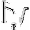 Hansgrohe Tecturis S - Umývadlová batéria s výpusťou Push-Open a bidetovou spŕškou, EcoSmart, chróm - 73211000 Hansgrohe Tecturis S - Umývadlová batéria s výpusťou Push-Open a bidetovou spŕškou, EcoSmart, chróm - 73211000