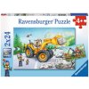 Ravensburger Puzzle Stroje v akci 2 x 24 dílků Ravensburger Puzzle Stroje v akci 2 x 24 dílků