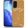 Púzdro Picasee silikónové OPPO Reno 5 5G - Wine not čierne