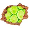 Fototapeta diera na stenu 3D Limes 90x70 cm Fototapeta diera na stenu 3D Limes 90x70 cm