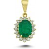 Lillian Vassago Zlatý prívesok so smaragdom a briliantmi LLV11-SMP5650-01-EMR Lillian Vassago Zlatý prívesok so smaragdom a briliantmi LLV11-SMP5650-01-EMR