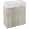 Sapho Latus skrinka 49.5x24.5x50 cm závesná kúpeľňová skrinka pod umývadlo dub LT410-1212 Sapho Latus skrinka 49.5x24.5x50 cm závesná kúpeľňová skrinka pod umývadlo dub LT410-1212