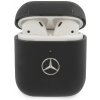 Mercedes Kožené puzdro pre AirPods 1/2 MEA2CSLBK