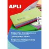 AGIPA Etikety polyesterové priehľadné 48,5x25,4mm APLI A4 inkjet 20 hárkov AGIPA Etikety polyesterové priehľadné 48,5x25,4mm APLI A4 inkjet 20 hárkov