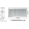 PURMO Radiátor C11 550/1000 (PURMO C11 550/1000) PURMO Radiátor C11 550/1000 (PURMO C11 550/1000)