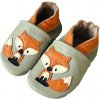 Hopi Hop kožené capáčky Barefoot Liška šedá