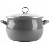 Sivý smaltovaný Hrniec HELENA 6,5 l Plyn Indukcia tradičný Silesia Smalt Sivý smaltovaný Hrniec HELENA 6,5 l Plyn Indukcia tradičný Silesia Smalt