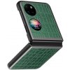 Plastový kryt CROCODILE PU + PC na Huawei P50 Pocket - Zelená Plastový kryt CROCODILE PU + PC na Huawei P50 Pocket - Zelená