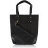 Paolo Peruzzi Shopper taška + kozmetická taštička E-23-BL | čierna E-23-BL Paolo Peruzzi Shopper taška + kozmetická taštička E-23-BL | čierna E-23-BL