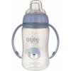 Canpol Babies hrnček tréningový s úchytmi Cute Animals modrý psík 320ml
