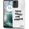 Picasee silikónový čierny obal pre Motorola Moto E14 - White Dollar Picasee silikónový čierny obal pre Motorola Moto E14 - White Dollar