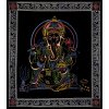 Mandala veľká Ganesha frame červená Mandala veľká Ganesha frame červená