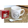 Simple Lifestyle - Hrnček porcelánový s lyžičkou 250ml Simple Lifestyle - Hrnček porcelánový s lyžičkou 250ml